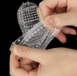 کاندوم خاردار سیلیکونی دامنی شفاف ضخامت دو میلی متر
